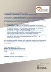 Certificado de conformidad europeo para armarios eléctricos y cajas industriales.